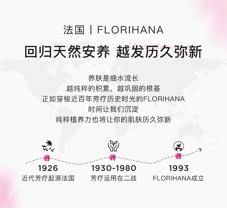 Florihana馥家法国F家大马士革玫瑰纯露花水保加利亚补水保湿爽肤水 200ml