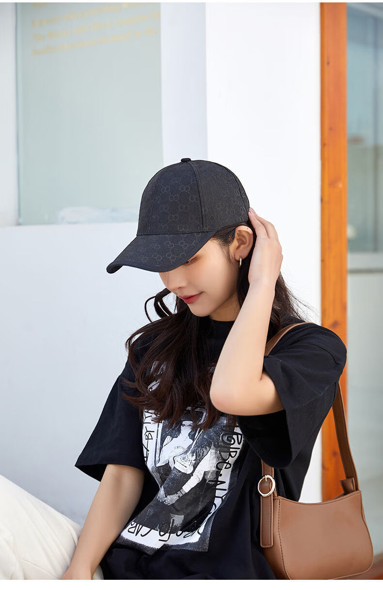 鲁诗蓉包边棒球帽女夏季韩版潮街头休闲女士鸭舌帽时尚百搭防晒遮阳帽