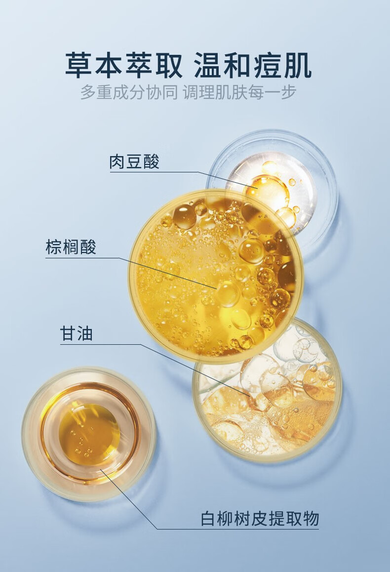 片仔癀祛痘洗面奶氨基酸深层清洁去角质黑头收缩毛孔温和祛痘控油男女士 清痘洁面膏100g（除螨祛痘）