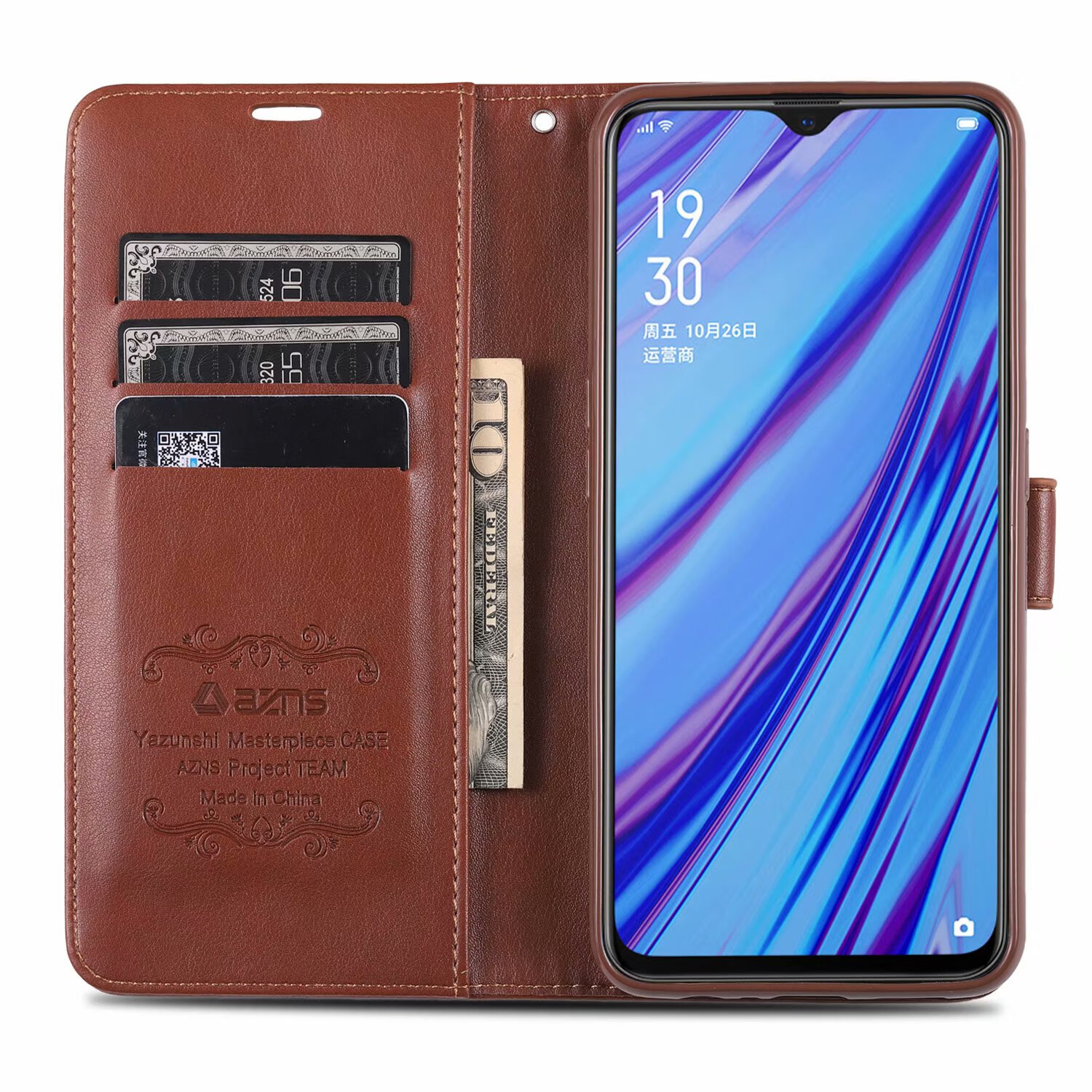 oppoa9钱包插卡翻盖手机壳x带盖保护套全包防摔软皮套