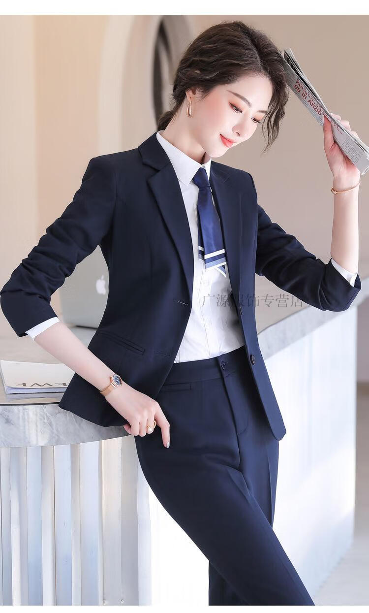 罗蒙同款2020春秋职业西装外套女韩版小西装套装女士正装ol西服酒店