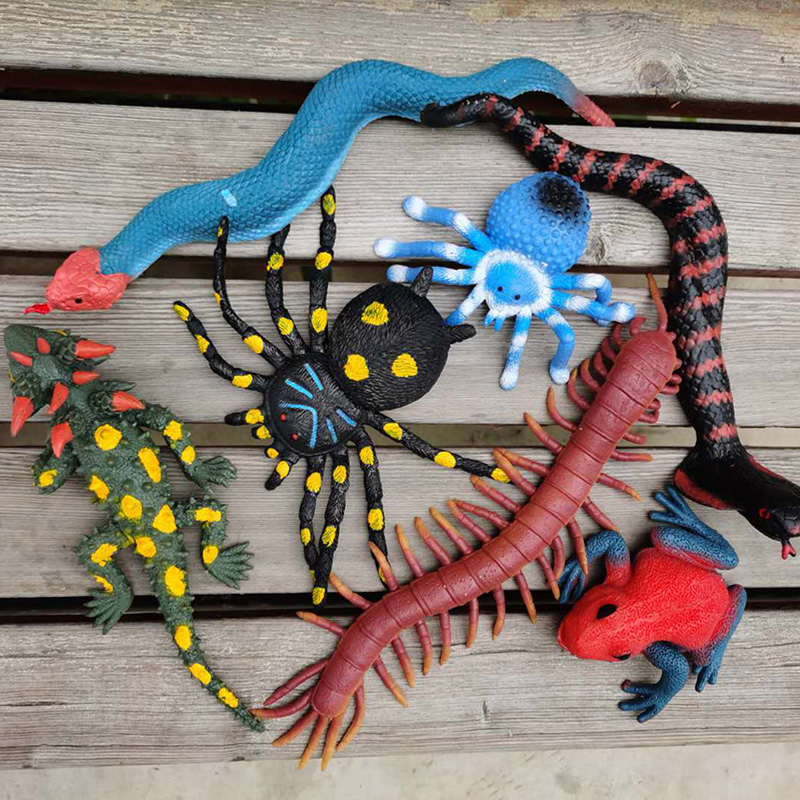 仿真海洋动物生物模型鱼夜光大八爪鱼章鱼安康鱼软胶儿童玩具软体蜈蚣