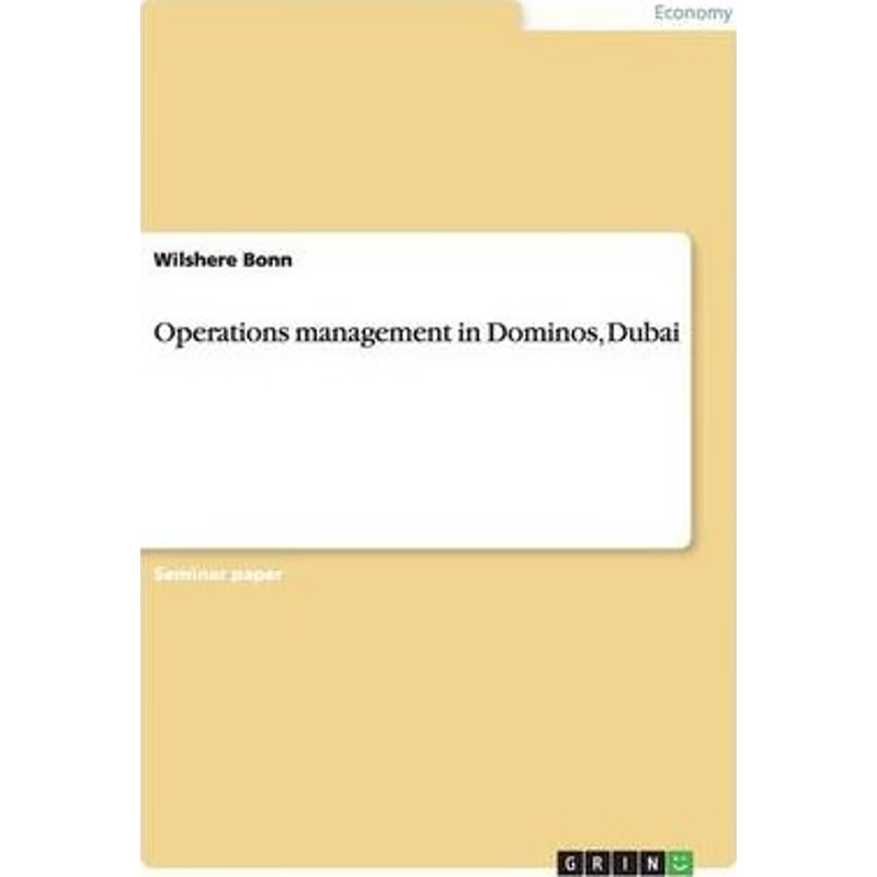 按需印刷Operations management in Dominos, Dubai[9783656608660]