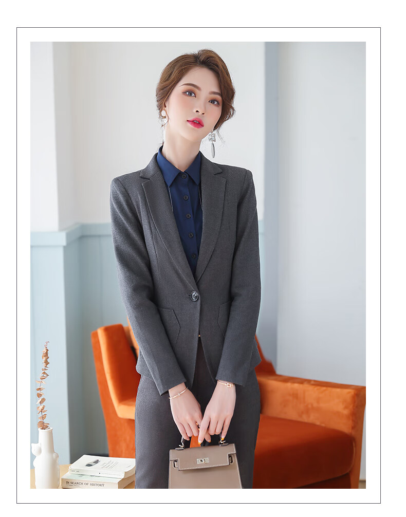 岚心云 职业套装女春夏气质时尚正装酒店工作服女士西服ol西装套装女