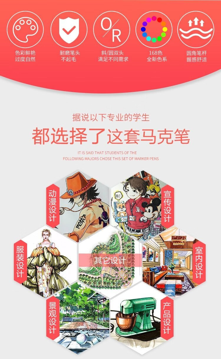 梨梦生活梨梦生活梨梦生活梨梦生活美妆1马1克1笔1大 1容量 马克笔48色+笔袋