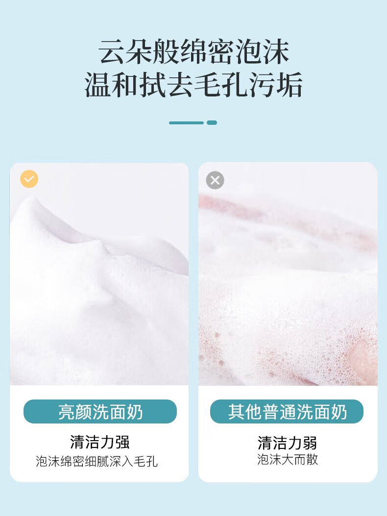 瑞倪维儿（Rinawale）亮颜洗面奶120g康婷官方深层清洁温和细腻毛孔平衡控油净颜洁面膏 亮颜洗面奶120g