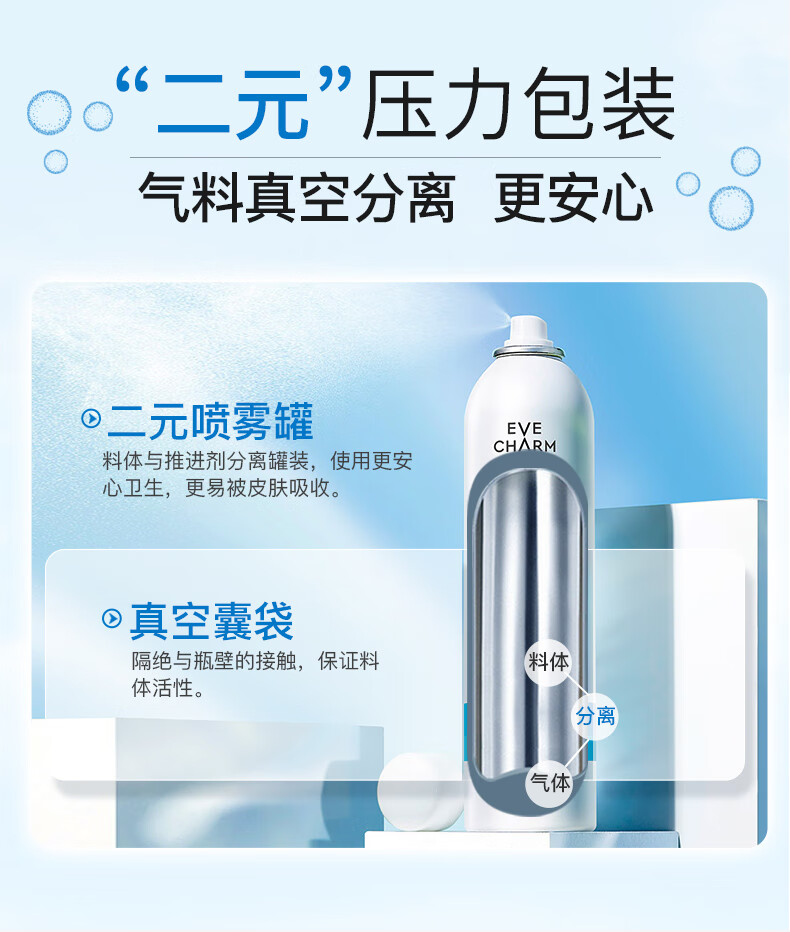 伊肤泉壳聚糖喷雾 敏感肌舒缓 补水保湿爽肤水 3瓶装（100ml*3）
