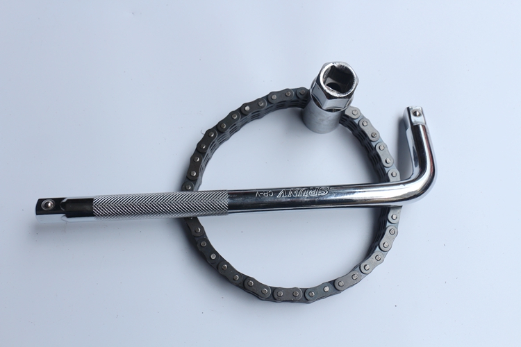 滤芯器扳手 汽修机油格拆卸工具 双链条套筒机滤扳手链条扳手t 44节双
