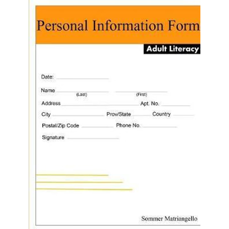 按需印刷Personal Information Form[9781329736429]