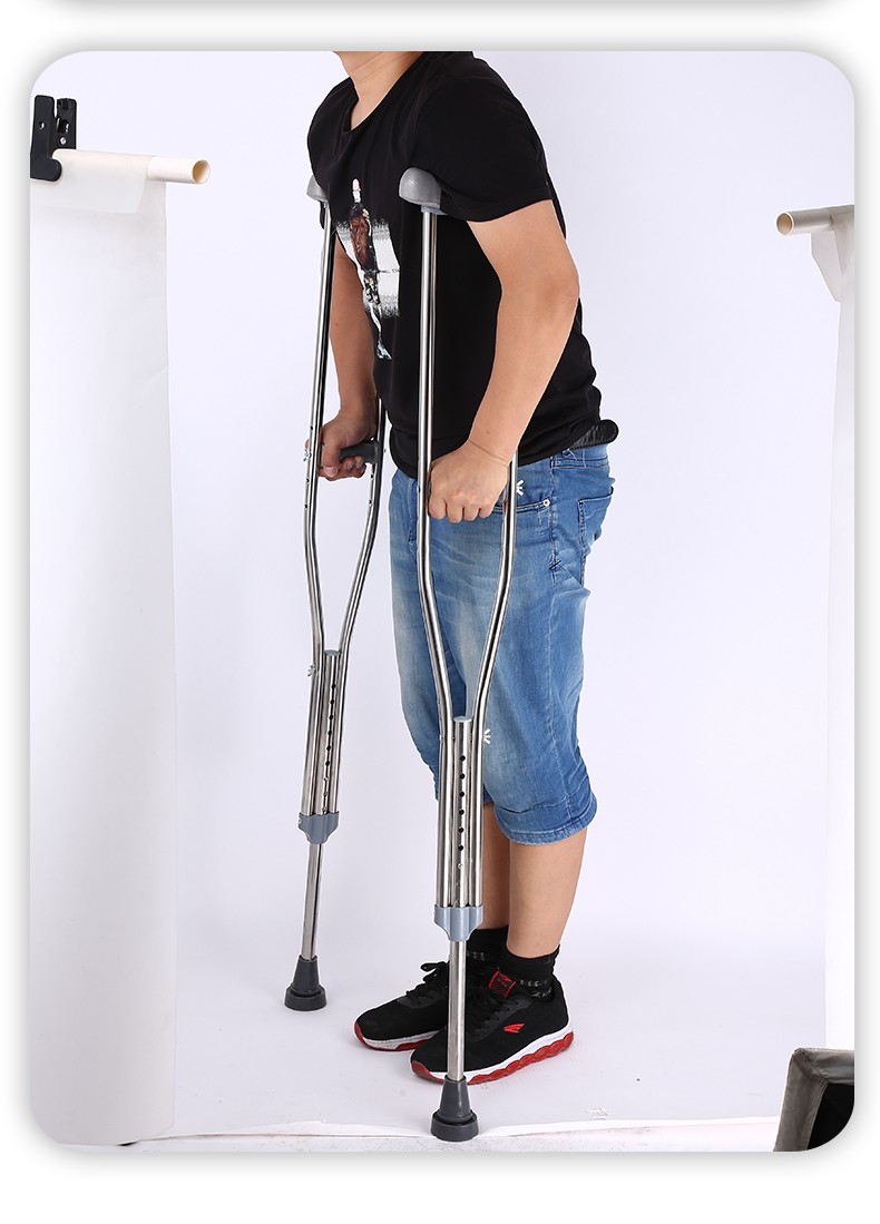 医用拐杖老人腋下拐杖轻便防滑残疾年轻人双拐拐棍捌杖助行器铝合金