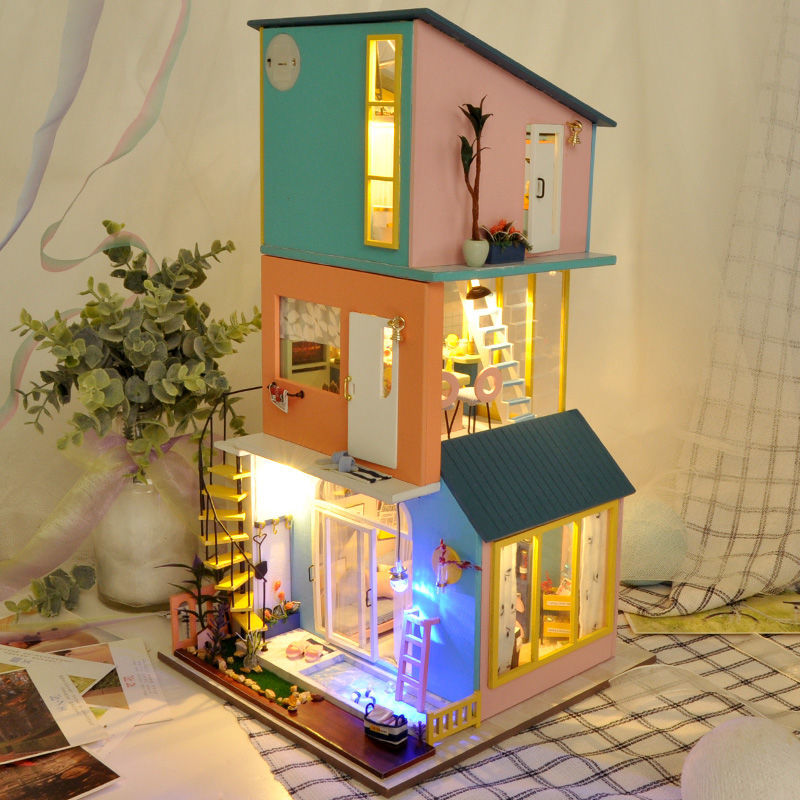 京选优品diy小屋手工制作创意拼装小房子儿童玩具模型生日礼物男女友
