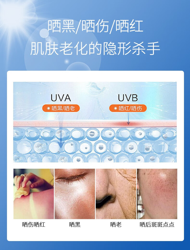 DETVFO小光圈全身防晒喷雾户外军训通用清爽不油腻高倍防晒SPF50+PA+++ 光圈防晒喷雾（150ML*2瓶）