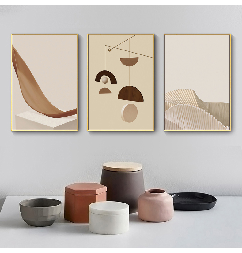 绿客 客厅装饰画北欧风格沙发背景墙挂画简约餐厅书房
