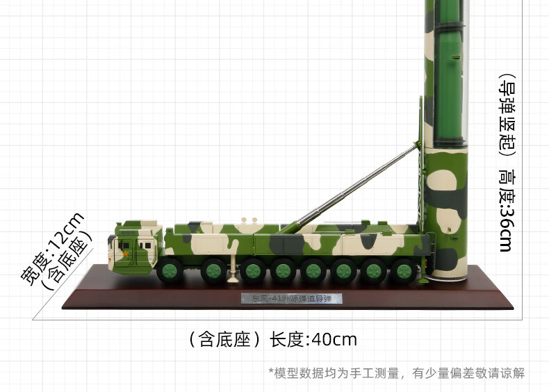 东风41导弹发射车模型172df41仿真合金成品摆件洲际导弹车阅兵版彩盒