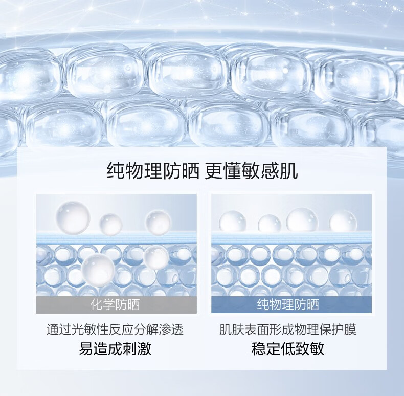 珀莱雅云朵防晒  防水防汗 户外物理防晒 敏感肌女 送女友女神节礼物 云朵物理防晒霜50ml