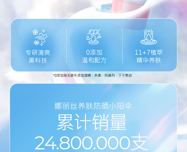娜丽丝（NARIS）高倍防晒霜干皮保湿清透防晒隔离乳液化妆品鞠婧祎同款防水防汗 防晒霜50g