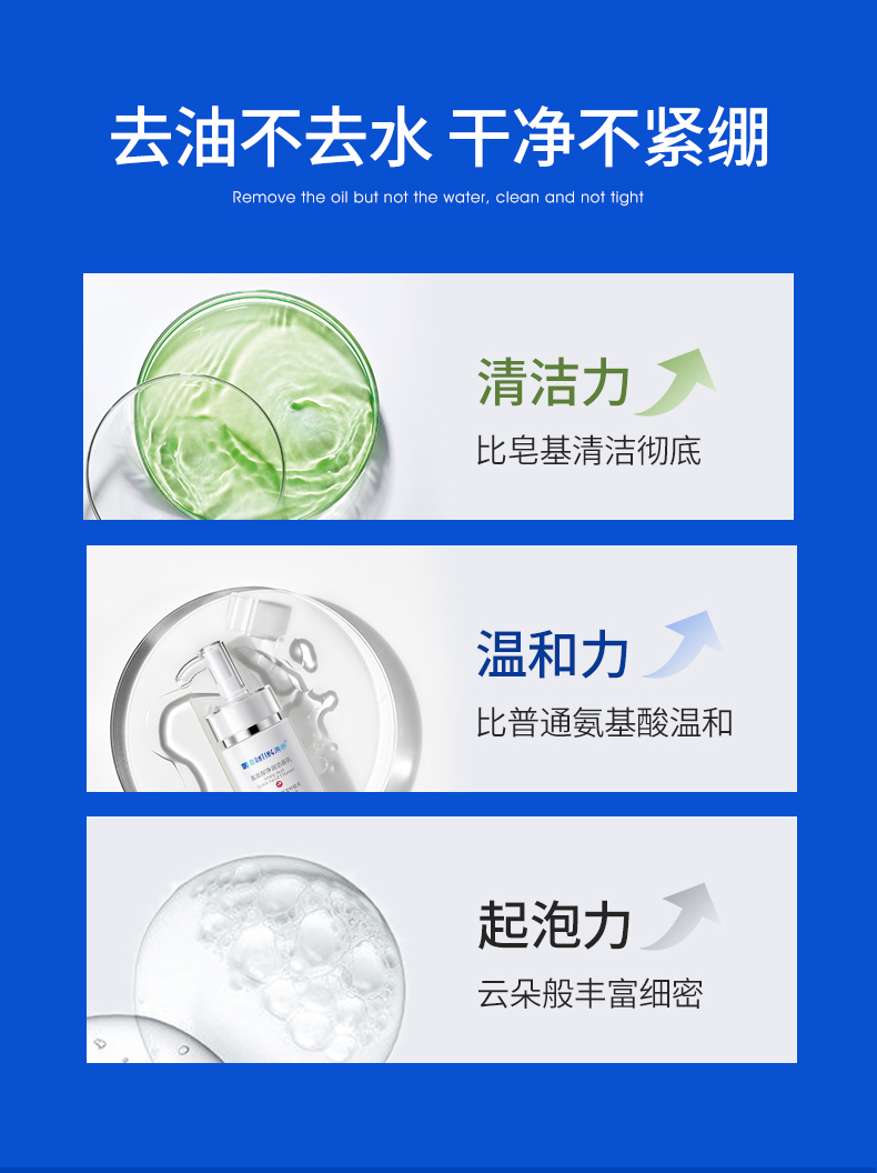 满婷（MANTING） 满婷氨基酸除螨洗面奶100ml洁面乳清洁毛孔控油除螨虫螨婷 氨基酸洗面奶100g*2