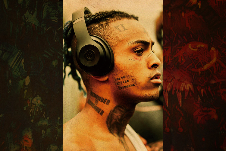 xxxtentacion海报 壁纸贴画说唱嘻哈牛皮纸卧室饶舌hiphop装饰画 1(5