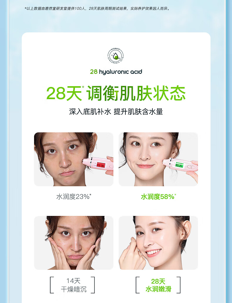 碧然堂积雪草玻尿酸面膜补水25ml*28片补水保湿面膜男女士学生可用敏感 积雪草玻尿酸面膜25ml*14片*2盒