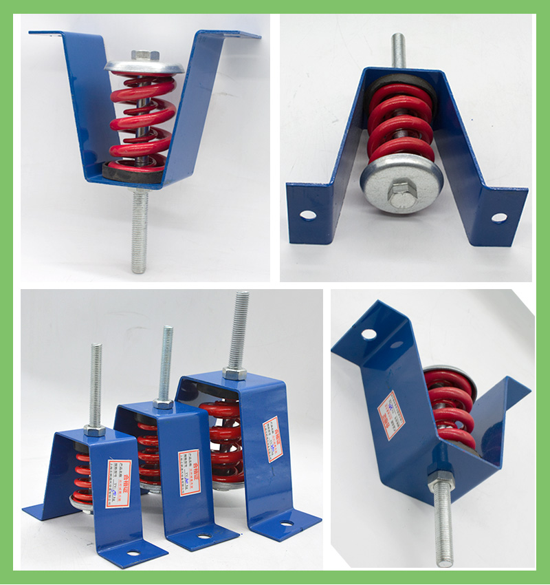 羡瑜捷新款防阻尼减震器风机防振吊装中央空调吊顶吊式橡胶弹簧吊架