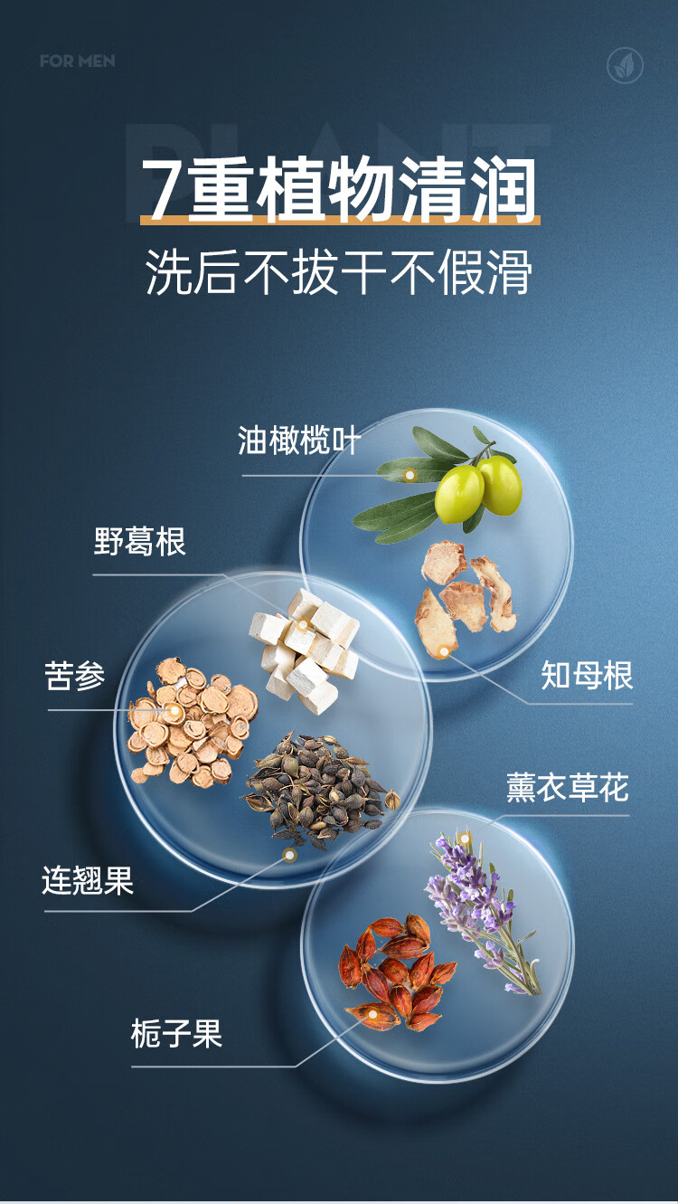 赫恩（H&E）  男士洗面奶海盐净透洁面乳氨基酸洗面奶 200g