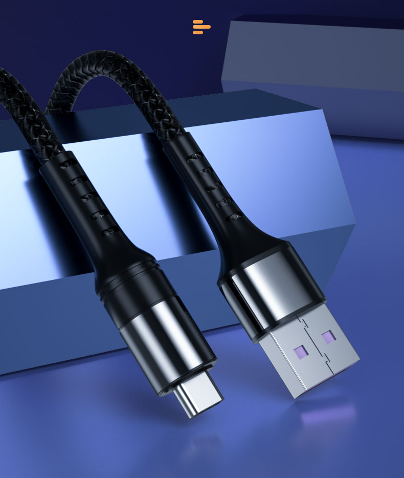 Q电引力（DINEINLY）USB-C数据线5a快充适用于华为type-c手机充电线100cmD Type-C To Type-C红色