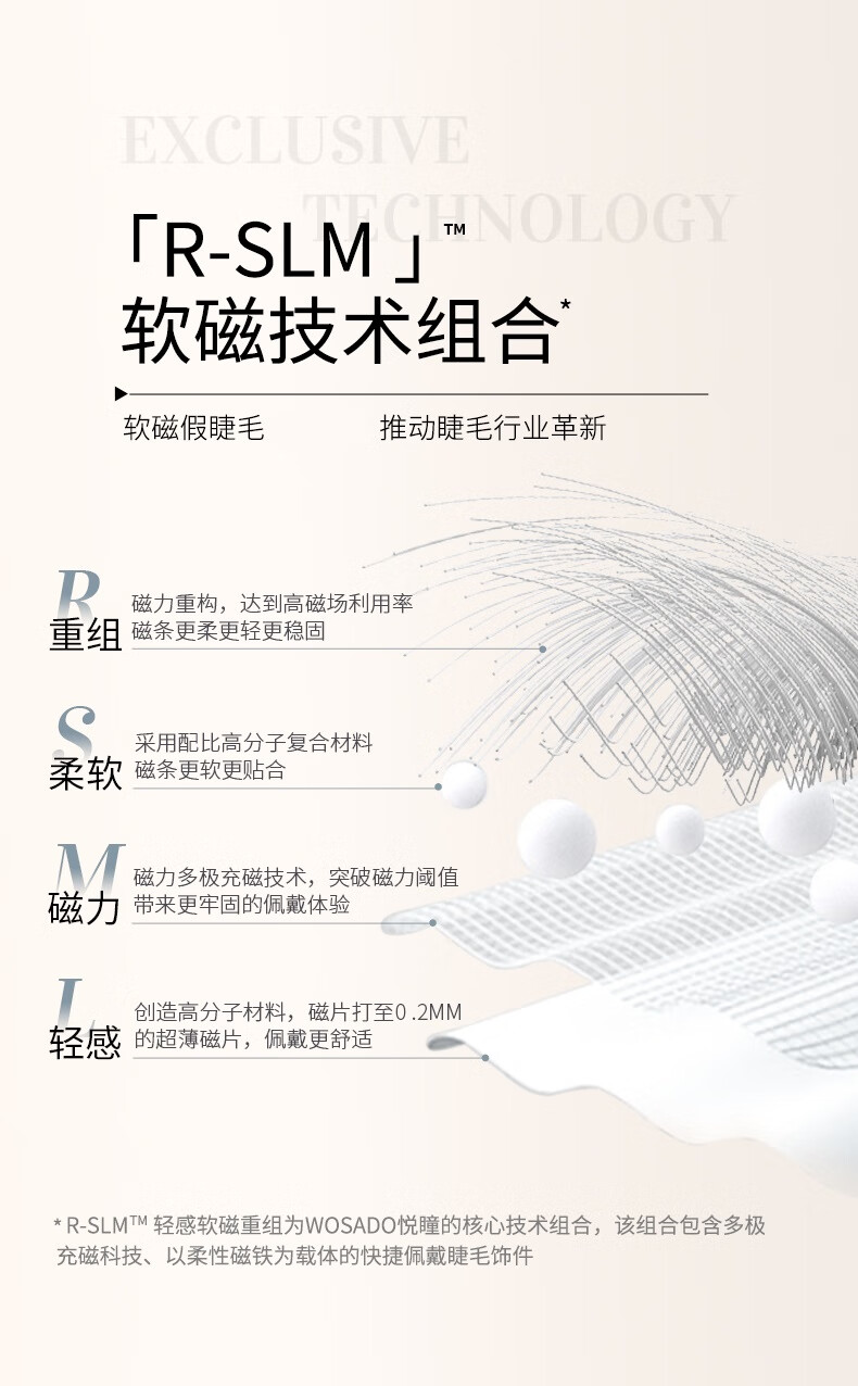 WOSADO悦瞳漫画睫磁吸假眼睫毛小恶魔款女浓密款软磁仿真整条 月暮黑