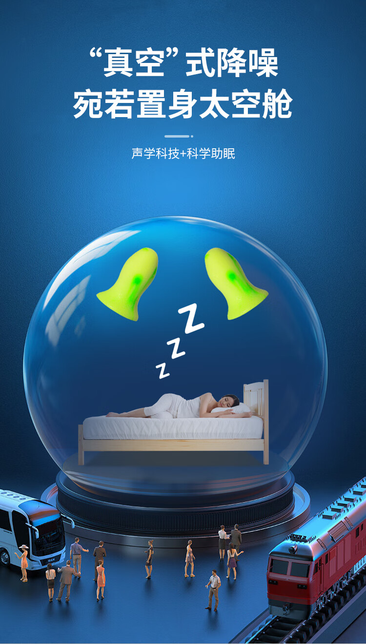 6，德國Deomun超級隔音耳塞防噪音睡覺睡眠專用女mini降噪聲soft 4枚mini 德國原裝進口 S