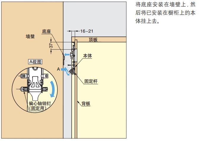 橱柜吊码隐藏式挂码不分左右可调式角码隐形吊柜挂件厨房壁柜五金