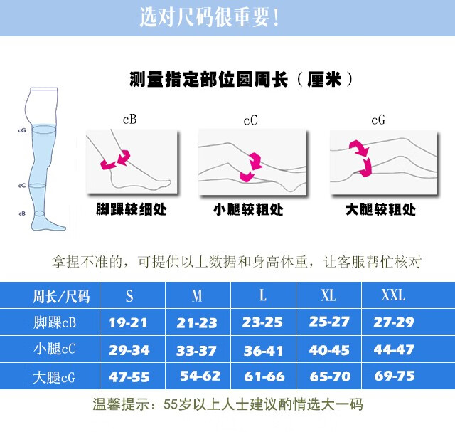 悄似燕台湾进口治疗型医静脉用曲张弹力袜男女士压力袜一二三级压力术