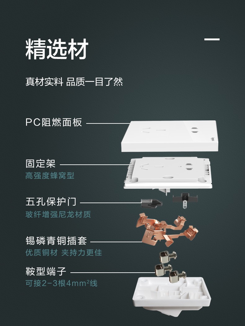 罗格朗(legrand)罗格朗开关插座家用暗装86型带开关插座逸景玉兰白