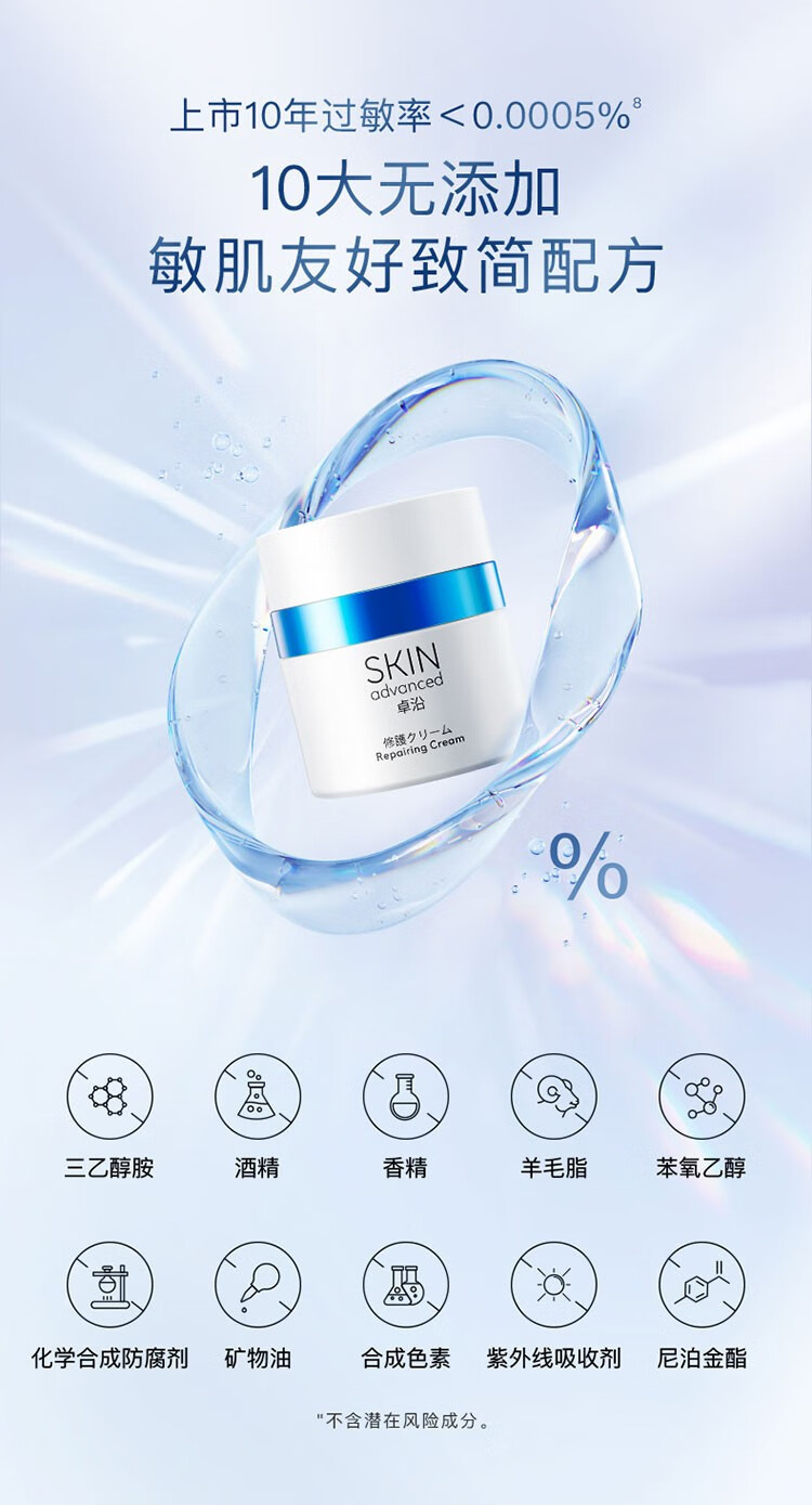 卓沿（SKIN ADVANCED）SA.卓沿舒润密集修护保湿乳霜30克 新旧包装随机发 1件