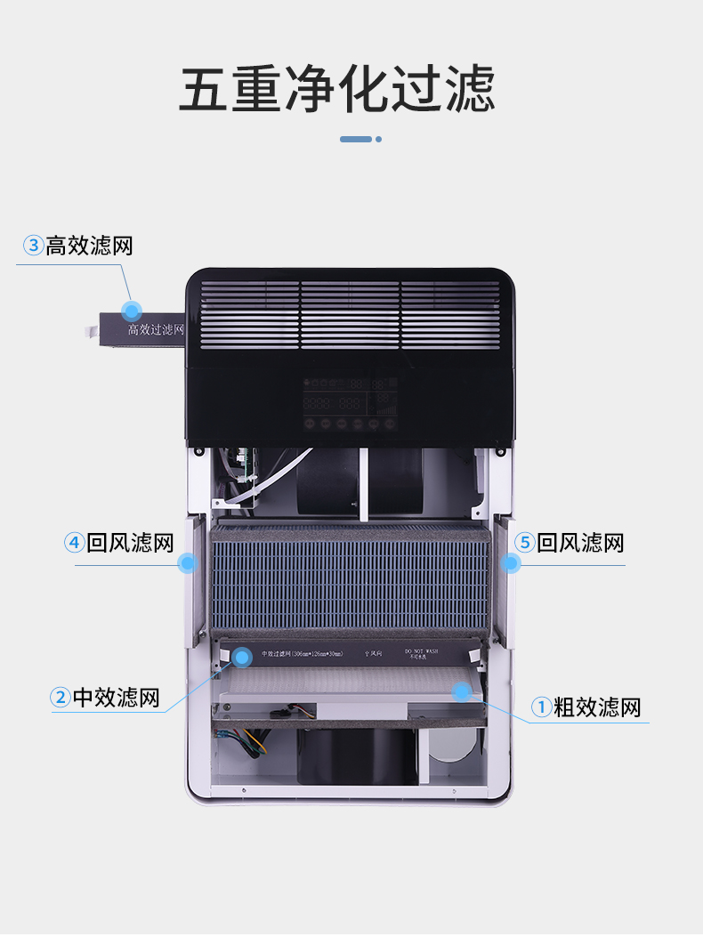 烯全热交换通风换气一体新风机app控制双向流gwsxf200b1含标准安装