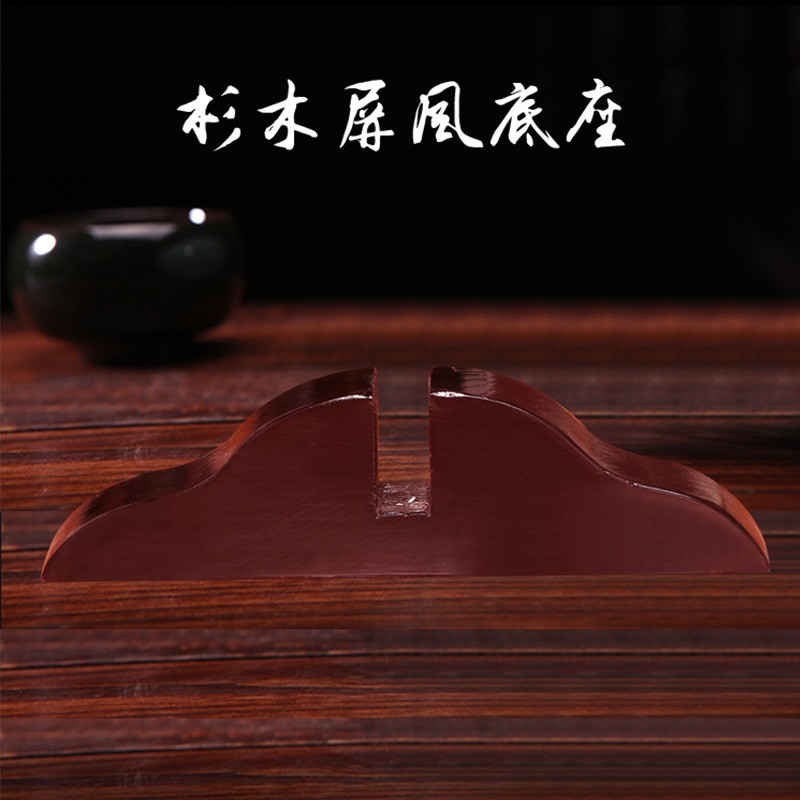 成爵 屏风拉直底座万向轮固定底座实木屏风屏风隔断客厅可折叠移动酒店办公屏风家用 拉直底座一个价格