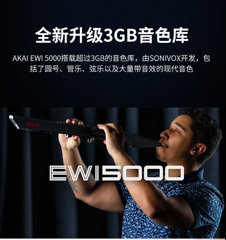 akai雅佳电吹管ewi5000soloc4000s电子萨克斯长笛单簧管双簧管定制款