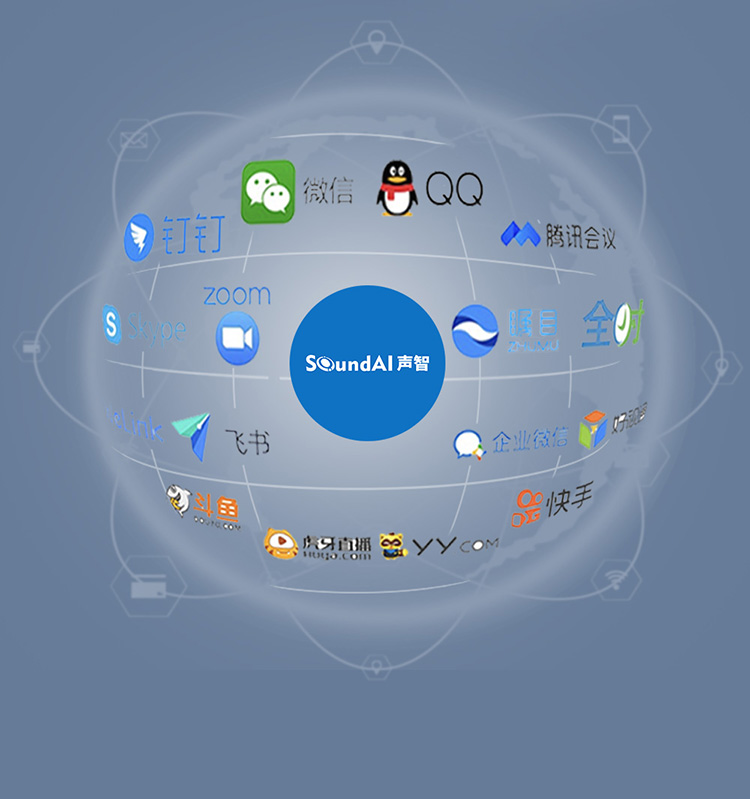 声智 真远场全向麦克风360度收音拾音智能降噪声智会议宝网络远程视频会议话筒 全向麦 黑色
