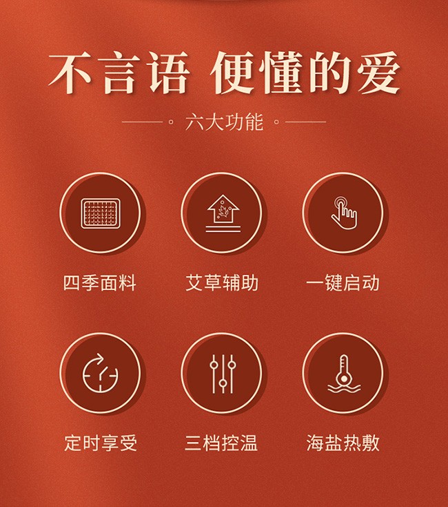 【国家3C认证】茗振海盐热敷包 电热艾灸盐包粗盐热敷包电加热热敷盐袋艾草贴仪 加长加大【3挡控温】民族风紫色