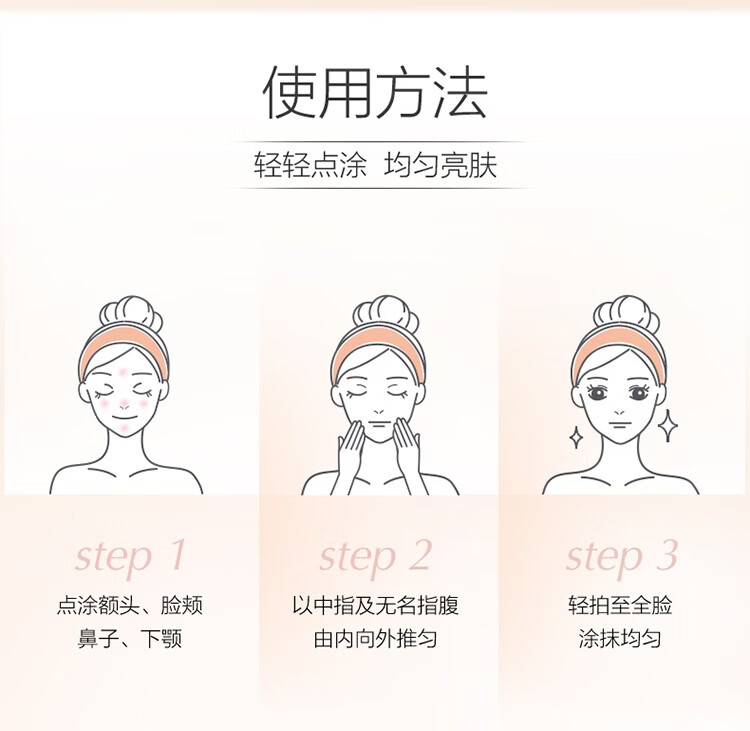 自然堂（CHANDO）素颜霜面霜 遮瑕润白懒人霜裸妆打底提亮肤色化妆品女 亮透水光素颜霜50g