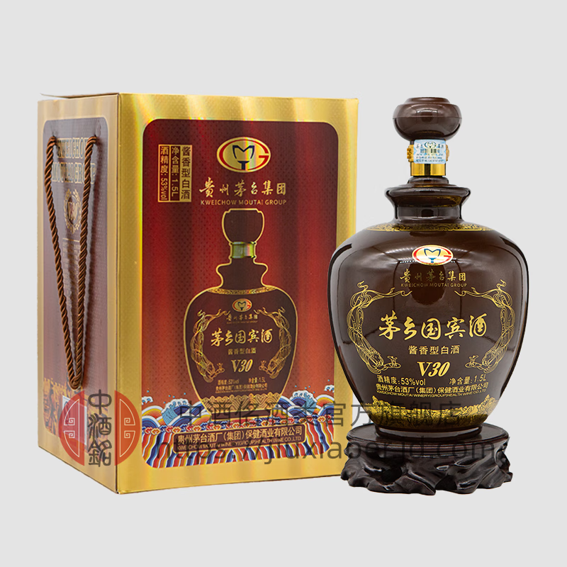 【2018年】贵州茅台集团出品 贵州云吉祥1949 酱香型白酒53度 500ml*1瓶装 含2个酒杯