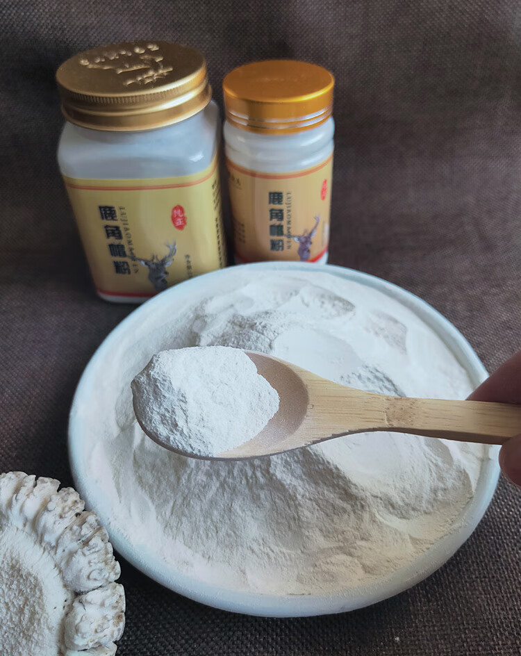 鹿角帽粉 100g 东北双阳鹿乡 鹿角帽 纯正吉林梅花鹿乡鹿脱盘粉