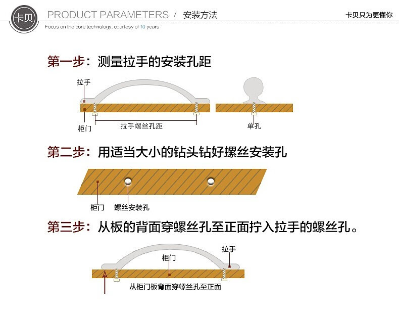 卡贝柜门拉手衣柜把手黑色抽屉拉手拇指现代简约极简橱柜门把手五金家用五金配件 LS304款-单点-金色