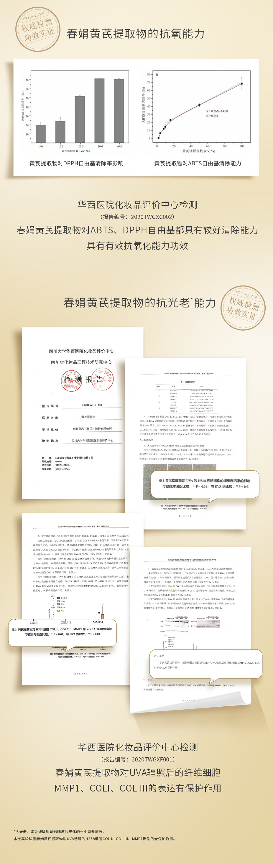 春娟 黄芪古植臻萃精华露45ml抗氧焕亮保湿修护暗沉肌底护肤精华液 尝鲜单瓶