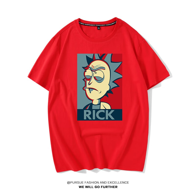 c2潮朝瑞克和莫蒂联名t恤短袖rickandmorty周边莫迪与莫提爷爷纯棉