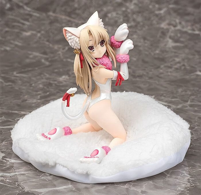 动漫魔法少女 伊莉雅 伊利亚 猫耳 猫娘 黑猫 白猫 跪