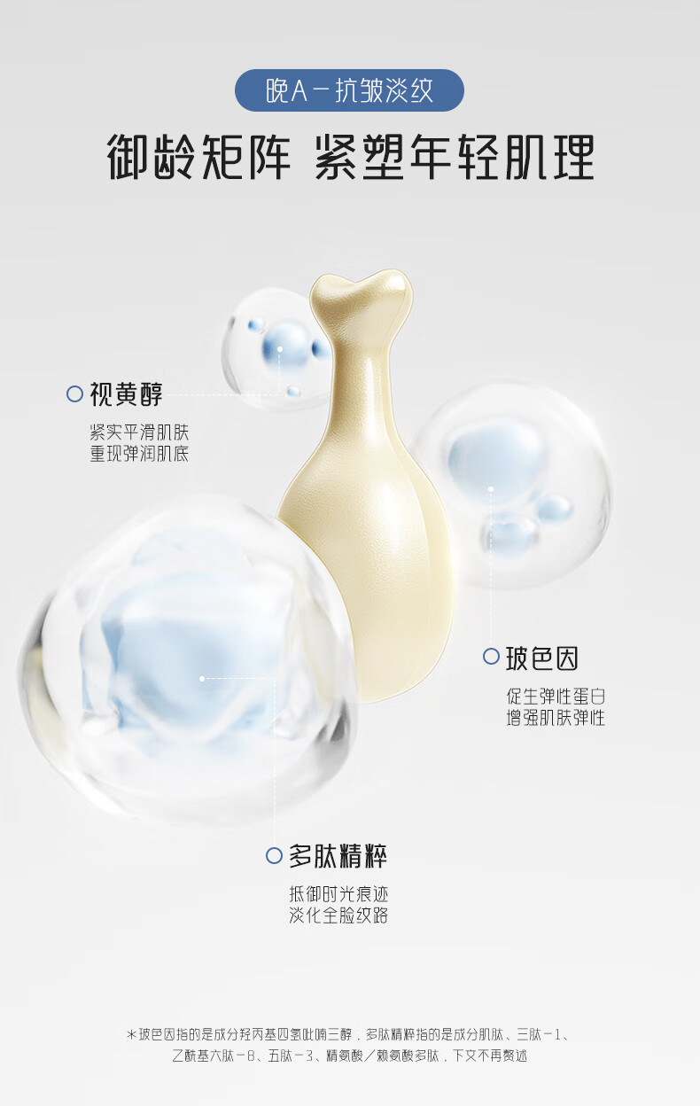 花皙汀【早C晚A】抗糖抗氧化精华液提亮肤色抗皱紧致精华七夕情人节礼物 视黄醇精华