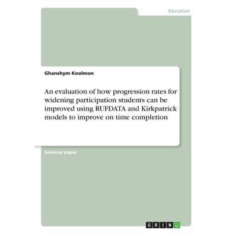 预订An evaluation of how progression rates for widening participation students can be improved using RUF