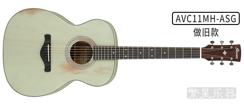 ibanez依班娜 单板木吉他面单民谣吉他avn11 avn9 avc11 avd11 黑色