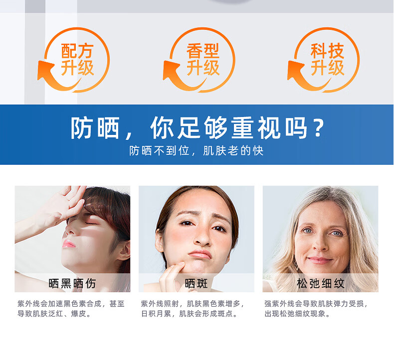 高姿多效美白防晒喷雾男女脖子脸部全身美白防水隔离紫外线防晒霜 美白防晒喷雾120ml