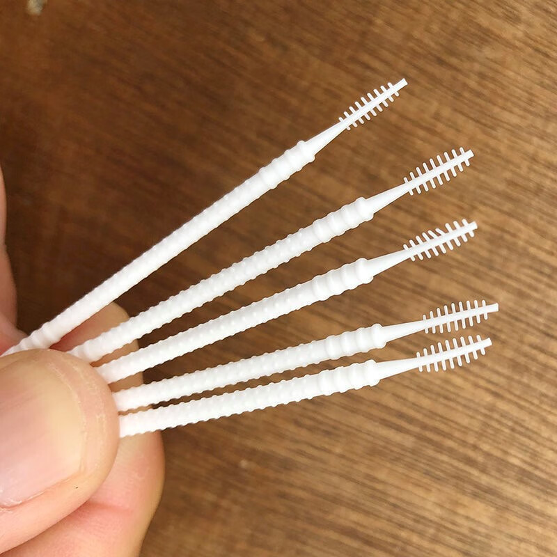 鱼骨刺牙签塑料品牌品质口腔清洁护齿一次性细软牙缝刷带弯钩锯齿 1盒