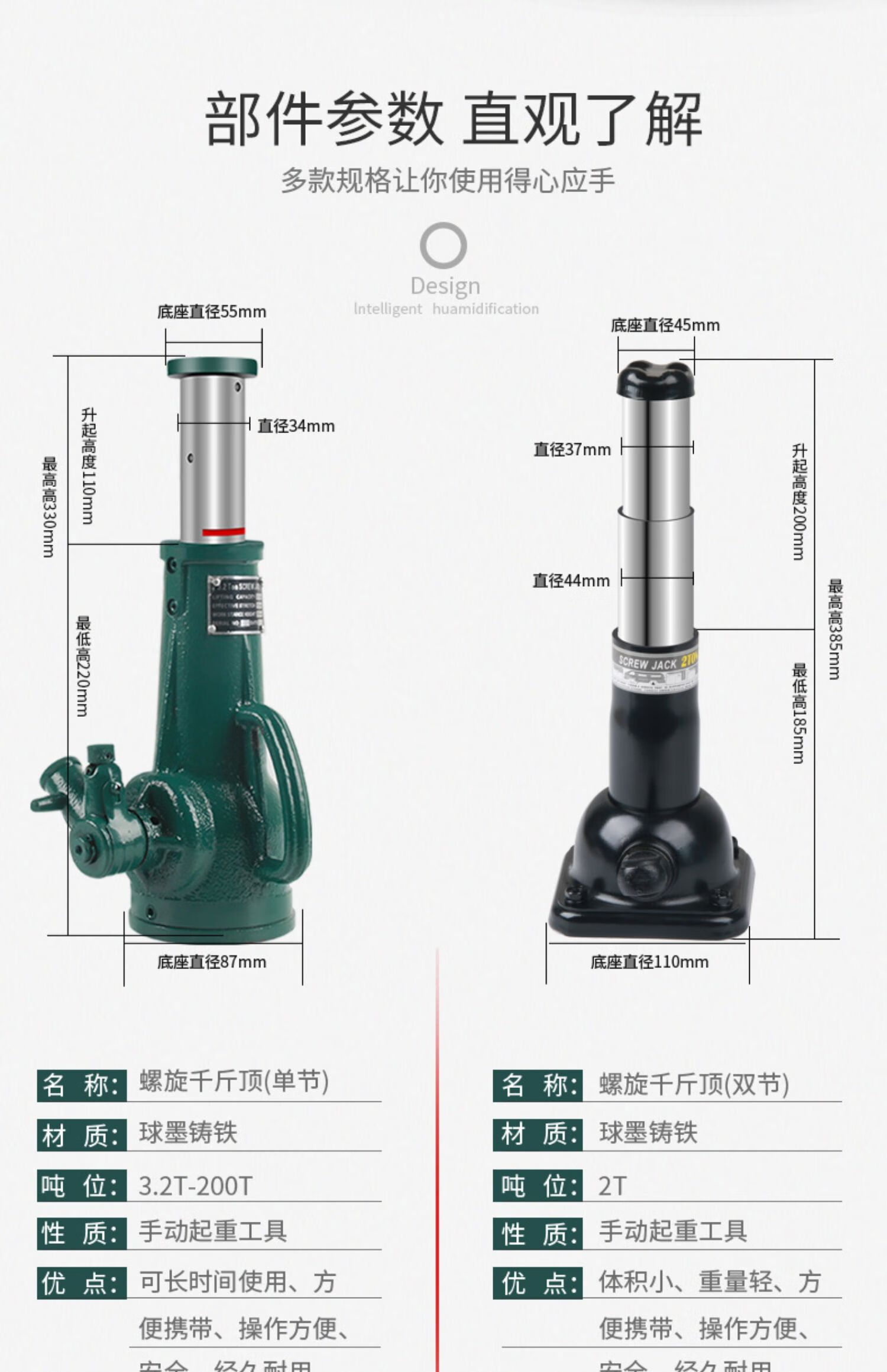 省力机械千斤顶重型工程建筑千斤顶10吨20吨50吨100吨螺旋千斤顶 螺旋